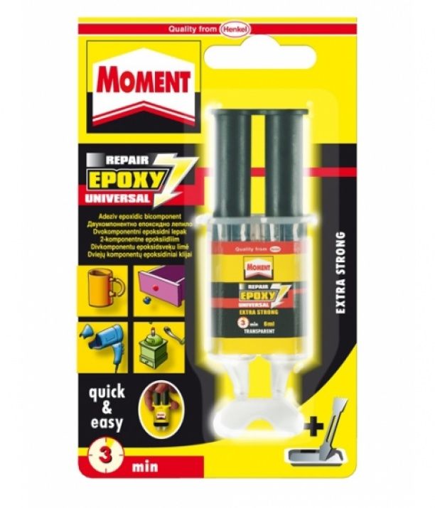 МОМЕНТ Лепило двукомпонентно Moment repair 6мл 010100