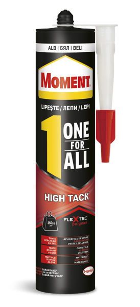 МОМЕНТ Монтажно лепило  OneForAllFlextec High tack БЯЛО 440гр. -010126