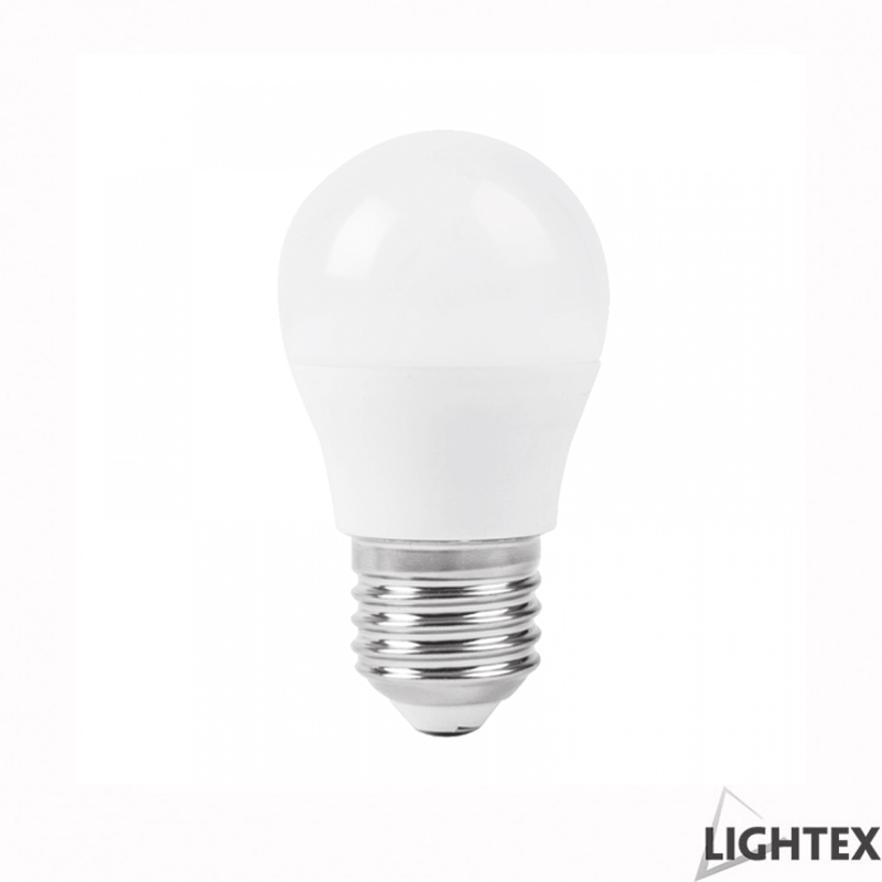 LED лампа Plastic 5W 220V E27 P45 матирана CW 6500K 400lm Lightex